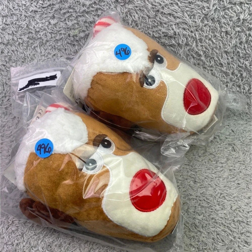 Dog Toy Christmas Reindeer‎ Plush Squeaker 6.5